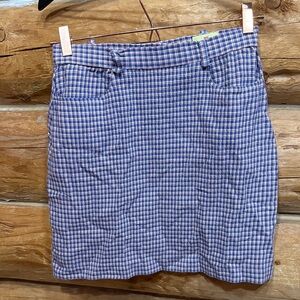 Vintage The Limited Blue Checkered Women's Skirt 6